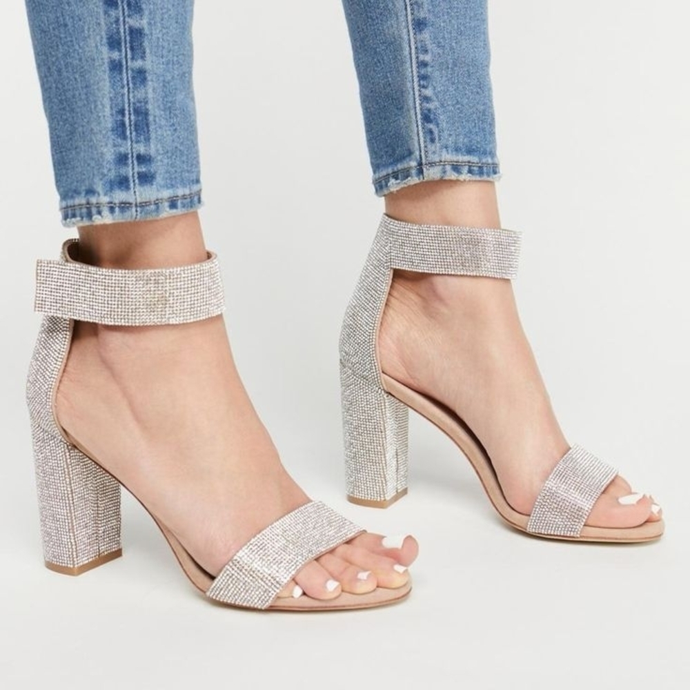 NIB! Jeffrey Campbell Lindsey Embellished Block Heels